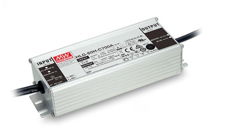 Schaltnetzteil Mean Well CC dimmbar 70W Frontansicht