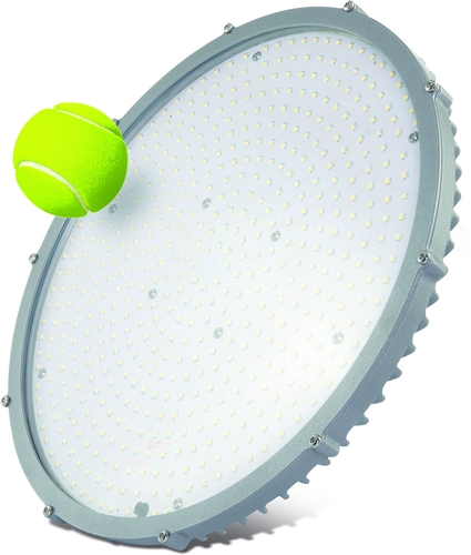 Dotlux LED-Hallenstrahler LIGHTSHOWERevo-ball 110W 5000K Frontansicht