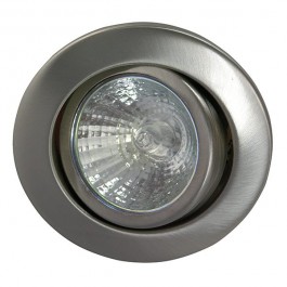 Rutec Einbauspot Metall schwenkbar für MR16 Lampen Frontansicht