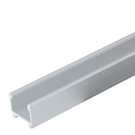 Alu Profilleiste eloxiert 2 Meter für LED-Beleuchtung Frontansicht