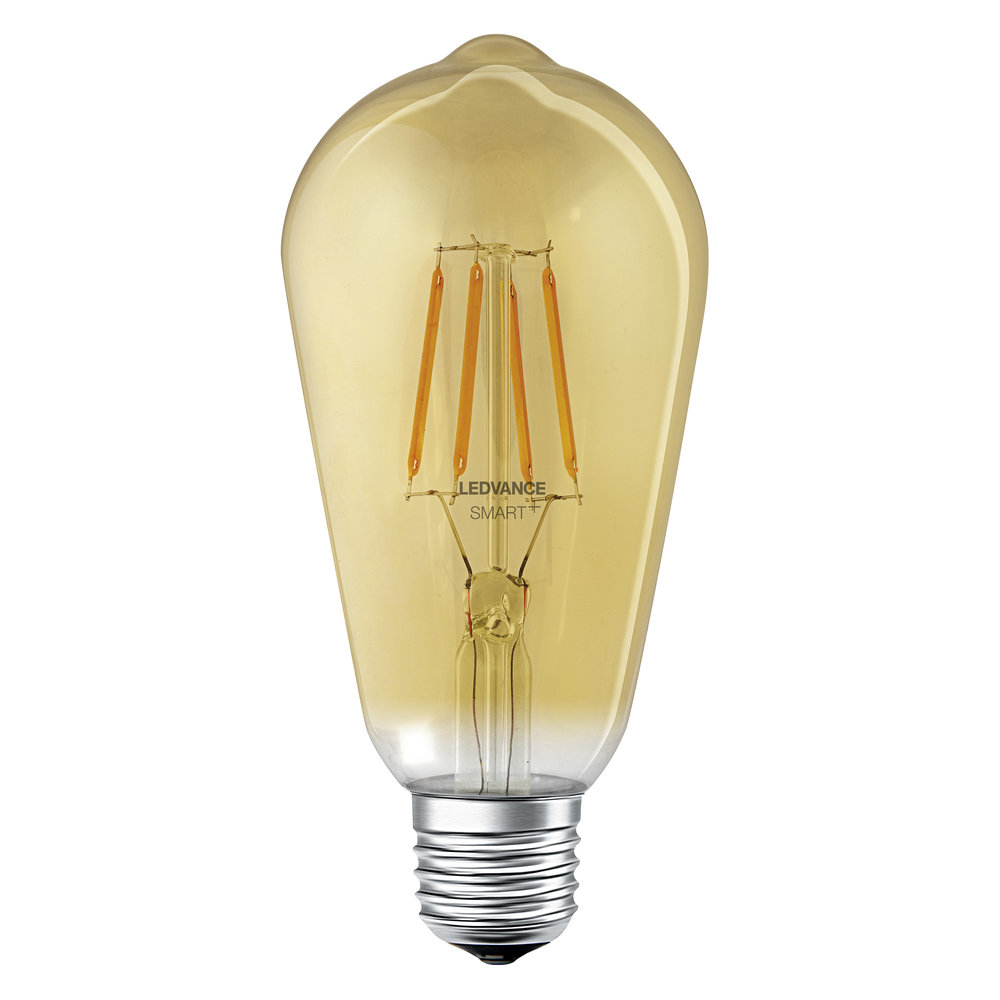 LED-Smart-Wifi-Lampe E55D 6W warmweiß 2700K Frontansicht
