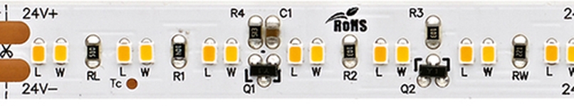 Sigor LED Flexband 8,6W/m Dim to warm 2700-2300K 5m 224 LED/m IP20 24V Produktfoto Frontansicht