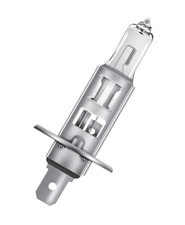 Osram 64150-01B 55W 12V P14,5S BLI1DK Halogenlampe im Blister, Frontansicht