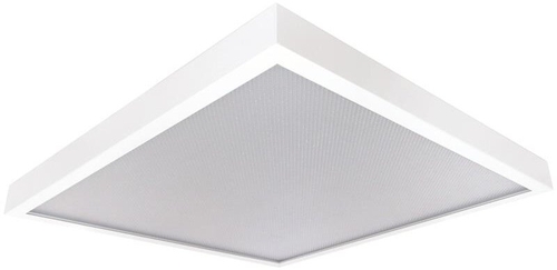 Dotlux Aufbaurahmen für LED-Panele, Deckenmontage, Frontansicht
