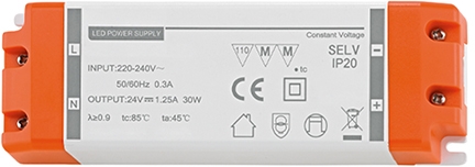 Sigor LED Netzteil Powerline Treiber Base 30W 24VDC Frontansicht