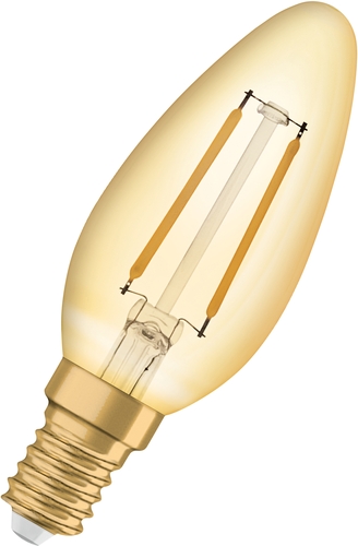 Osram LED-Lampe 2,5W in warmweiß 2700K Frontansicht