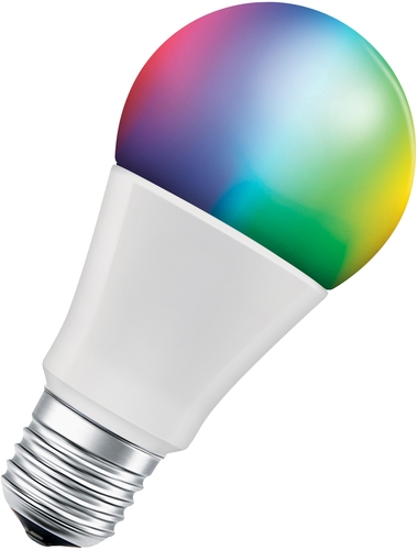 LED-Smart-Lampe mit RGBW-Funktion in Frontansicht