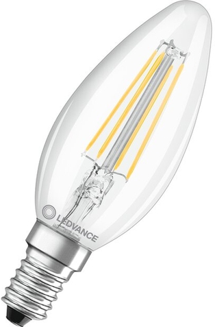 LED-Lampe E14 Sockel dimmbar 4.8W warmweiß 2700K Frontansicht