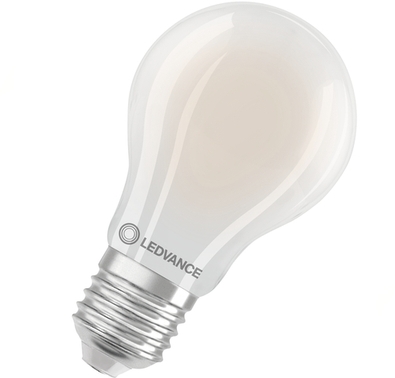 LED-Lampe mit Dimmfunktion und warmweißem Licht in Frontansicht