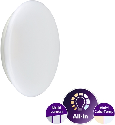 Philips LED-Leuchte WL060V gen2 Frontansicht moderner Deckenleuchte