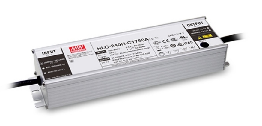 Schaltnetzteil Mean Well IP67 CC dimmbar 250,6W Frontansicht