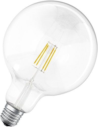 LED-Smart-Birne mit dimmbarer Funktion in Frontansicht