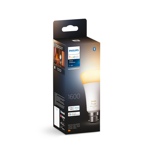 Philips Hue White ambience E27 Lampe Frontansicht smarte LED Beleuchtung