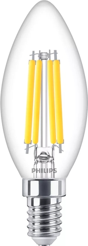 Philips LED-Lampe in Kerzenform, warmweißes Licht, Frontansicht
