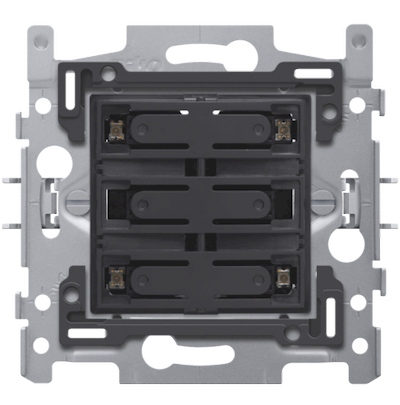 Steckdose Niko PUSHB QUADR 24V+LED Frontansicht