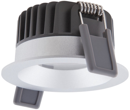 LED-Spotlicht SP FIX P 8W 930 PS DIM IP44 SI für Außenbereich Frontansicht