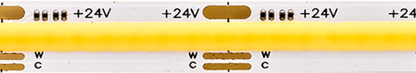 Sigor LED Flexband 15W/m COB TUNABLE WHITE 4000-2700K 5m 576 LED/m IP20 Frontansicht