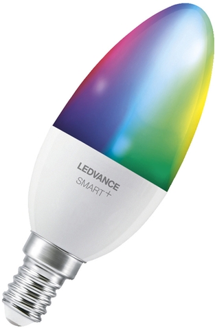 LED-Lampe mit WLAN-Steuerung in RGBW-Farbe, Frontansicht