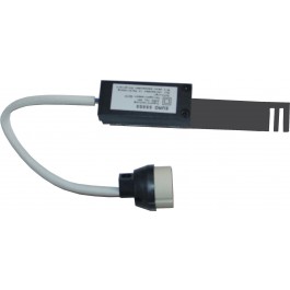 Rutec Zugentlastung GU10 mit 20 cm Kabel E-Metall Frontansicht