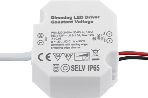 Sigor LED Netzteil Powerline Treiber Triac Micro 12W 24VDC Frontansicht