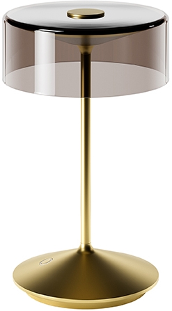 Sigor Akkuleuchte Numotion goldfarben 265 mm Frontansicht
